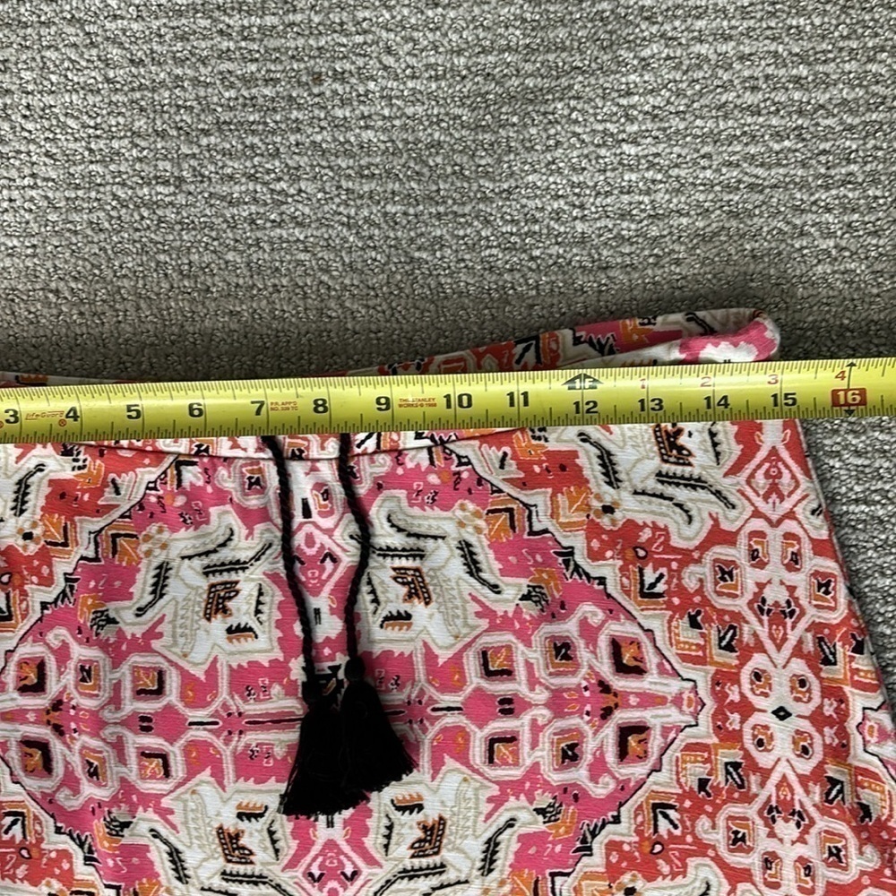 J.Jill Watermelon pink and orange patterned Maxi skirt Size XS - Picture 2 of 6